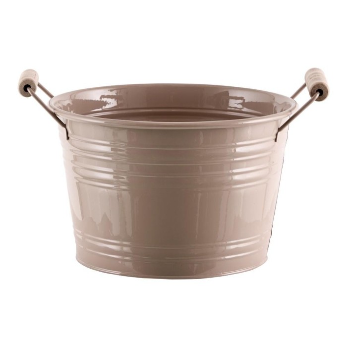 SECCHIO METALLO H.15.5 BEIGE